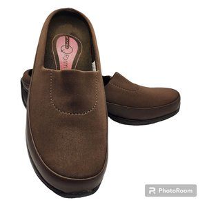 Women's Merrell Spire Slide Dark Brown Size 6.5 Q Form Air Cushion Heel EUC